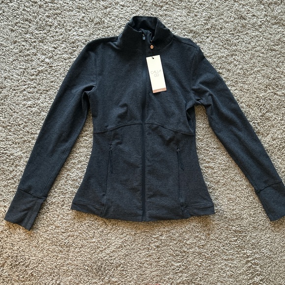 Calia Jackets & Blazers - Women's Dark Blue Yoga Zip-up